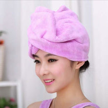 Load image into Gallery viewer, Fashion Women Microfiber Dry Hair Towel
