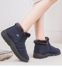Load image into Gallery viewer, Fashion Womens Waterproof Boots Snow Boots For Winter Casual Lightweight Ankle Warm Winter Boots Fur Lined Warm Ankle Boots Slip On Waterproof Outdoor Booties Comfortable Shoes For Women
