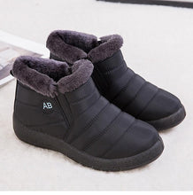 Load image into Gallery viewer, Fashion Womens Waterproof Boots Snow Boots For Winter Casual Lightweight Ankle Warm Winter Boots Fur Lined Warm Ankle Boots Slip On Waterproof Outdoor Booties Comfortable Shoes For Women
