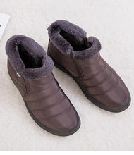 Load image into Gallery viewer, Fashion Womens Waterproof Boots Snow Boots For Winter Casual Lightweight Ankle Warm Winter Boots Fur Lined Warm Ankle Boots Slip On Waterproof Outdoor Booties Comfortable Shoes For Women
