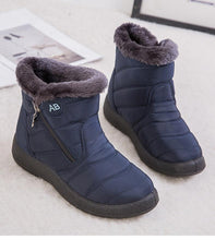 Load image into Gallery viewer, Fashion Womens Waterproof Boots Snow Boots For Winter Casual Lightweight Ankle Warm Winter Boots Fur Lined Warm Ankle Boots Slip On Waterproof Outdoor Booties Comfortable Shoes For Women
