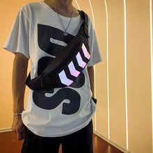将图片加载到图库查看器，Fashionable Flash Reflective Chest Bag Iridescent Belt  Bum Bag For Travel Festival Sports Unisex Waist Bags
