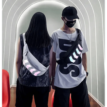 将图片加载到图库查看器，Fashionable Flash Reflective Chest Bag Iridescent Belt  Bum Bag For Travel Festival Sports Unisex Waist Bags
