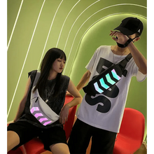 将图片加载到图库查看器，Fashionable Flash Reflective Chest Bag Iridescent Belt  Bum Bag For Travel Festival Sports Unisex Waist Bags
