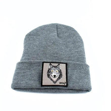 Load image into Gallery viewer, Fashionable Warm Animal Theme Wolf Knitted Unisex Beanies For Women Soft And Comfortable Beanies For Winter And Autumn
