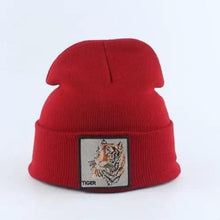 Load image into Gallery viewer, Fashionable Warm Animal Theme Wolf Knitted Unisex Beanies For Women Soft And Comfortable Beanies For Winter And Autumn
