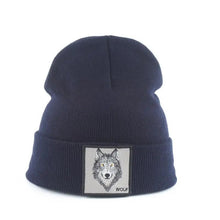 Load image into Gallery viewer, Fashionable Warm Animal Theme Wolf Knitted Unisex Beanies For Women Soft And Comfortable Beanies For Winter And Autumn
