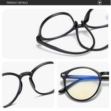 Load image into Gallery viewer, Fashionable Women And Men Round Reading Glasses Fashion Ultra Light Anti Blue Light Eyeglasses Unisex Stylish Eyeglasses Glasses Clear Lens Diopters +1+1.5+2+2.5+3+3.5+4
