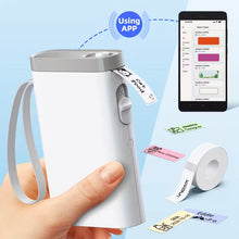 Load image into Gallery viewer, P21 Wireless Thermal Label Maker – Portable USB Printer with Paper Roll, Rechargeable &amp; Ink-Free
