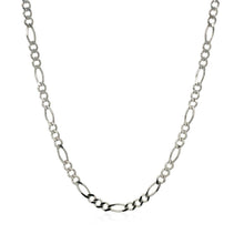 将图片加载到图库查看器，2.6mm 14k White Gold Solid Figaro Chain
