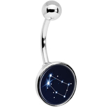将图片加载到图库查看器，Zodiac Constellation Gemini Belly Ring
