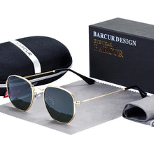 将图片加载到图库查看器，Classic Retro Luxury Reflective Sunglasses For Man And Woman Hexagon Sunglasses With Metal Luxury High Quality Frame Eyewear Sunglasses with UV400 Protection
