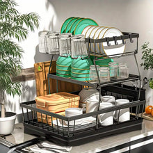 将图片加载到图库查看器，Black Metal Dish Rack – 2-Layer / 3-Layer
