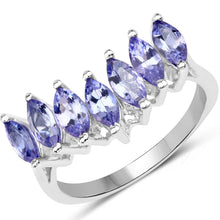 Load image into Gallery viewer, 1.68 Carat Genuine Tanzanite .925 Sterling Silver Ring
