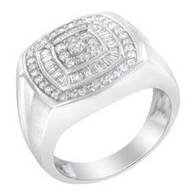 将图片加载到图库查看器，14K White Gold Men's 1 CTTW Diamond Band Ring
