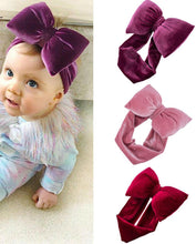 Load image into Gallery viewer, Luxury Retro Modern Kids Girls Baby Toddler Bow Headband Accessories Headwear Big Bowknot For Girls
