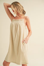 将图片加载到图库查看器，Embroidered Trim Gauze Square Neck Mini Cami Dress For Women – Feminine, Elegant &amp; Stylish with Delicate Details
