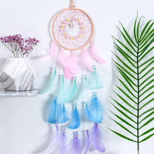 Load image into Gallery viewer, Feather Crafts Dream Catcher Brown Wind Chimes Handmade Christmas Net Handmade Wall Hanging Home Decor Dream Catcher With Feathers For Wall Hanging Car Home Balcony Decorations
