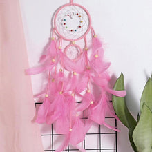 Load image into Gallery viewer, Feather Crafts Dream Catcher Brown Wind Chimes Handmade Christmas Net Handmade Wall Hanging Home Decor Dream Catcher With Feathers For Wall Hanging Car Home Balcony Decorations
