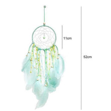 Load image into Gallery viewer, Feather Crafts Dream Catcher Brown Wind Chimes Handmade Christmas Net Handmade Wall Hanging Home Decor Dream Catcher With Feathers For Wall Hanging Car Home Balcony Decorations
