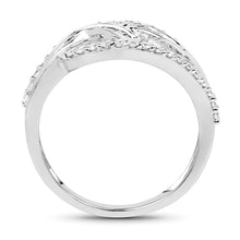 Load image into Gallery viewer, 0.72 Carat Genuine White Diamond 14K White Gold Ring (E-F-G Color, VS-SI Clarity)
