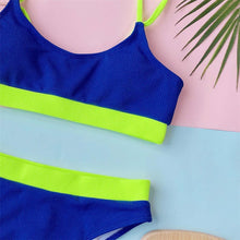 Load image into Gallery viewer, Female High Waist Swimsuit Bikini Sports Swimsuits For Women Two Piece Crop Top Bikini Set High Waist High Cut Bathing Suits Women Swimwear Two-piece Bikini Set Bathing Suit Swimwear
