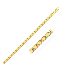 Load image into Gallery viewer, 3.3mm 14k Yellow Gold Heart Anklet
