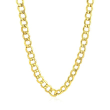 Load image into Gallery viewer, 6.1mm 10k Yellow Gold Curb Chain
