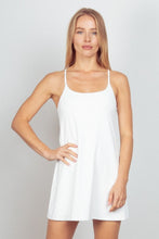 Load image into Gallery viewer, Sleeveless Active Tennis Dress with Unitard Liner – Tennis Dress with Unitard Liner, Sleeveless Activewear Dress, Comfortable Tennis Dress, Sports Dress with Built-in Liner, Performance Tennis Dress, Active Dress for Women
