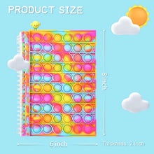 Load image into Gallery viewer, Fidget Spiral Notebook Push Pop Bubble Fidget Sensory Toy
