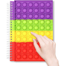 Load image into Gallery viewer, Fidget Spiral Notebook Push Pop Bubble Fidget Sensory Toy
