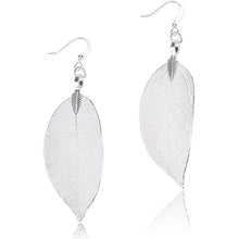 将图片加载到图库查看器，Filigree Long Leaf Dangle Earrings

