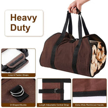 Load image into Gallery viewer, Firewood Carrier Bag with Handle
