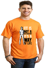 Load image into Gallery viewer, Fit is not a destination Men's Bamboo Viscose/Organic Cotton Short Sleeve Graphic T-Shirt
