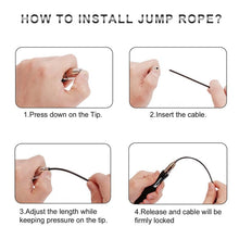 将图片加载到图库查看器，Fitness Self-Locking Speed Jump Rope Jumping Skipping Rope Training Tangle-Free Skipping Rope Sport Self-Locking And Screw-Free Design Jumping Rope Fitness Speed Rope
