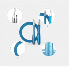 将图片加载到图库查看器，Fitness Self-Locking Speed Jump Rope Jumping Skipping Rope Training Tangle-Free Skipping Rope Sport Self-Locking And Screw-Free Design Jumping Rope Fitness Speed Rope
