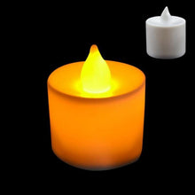 Load image into Gallery viewer, Flameless LED Tea Lights Candles Battery Powered Colorful Flickering Pillar Flickering Bright Tea lights Battery Operated/Powered Flameless Candles White Base Candles Tea light Romantic party Home Decor
