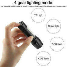 Load image into Gallery viewer, Flashlights Rechargeable USB Portable Super Bright Waterproof Zoomable Portable  LED Focus Flashlight Mini Torch Tactical Flash Light Torch Light  Camping Hiking
