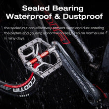 将图片加载到图库查看器，Flat Bike Pedals Road 3 Sealed Bearings Bicycle Pedals Mountain Bike Pedals Wide Platform Accessories Mountain Bike Pedals Pedals Bicycle Flat Pedals Aluminum Sealed Bearing Lightweight Platform For Road Mountain
