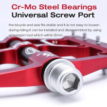 将图片加载到图库查看器，Flat Bike Pedals Road 3 Sealed Bearings Bicycle Pedals Mountain Bike Pedals Wide Platform Accessories Mountain Bike Pedals Pedals Bicycle Flat Pedals Aluminum Sealed Bearing Lightweight Platform For Road Mountain
