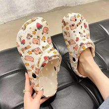 将图片加载到图库查看器，Flat Slippers For Women Summer Slipper Cute Sandals Casual Shoes Hollow Out Mesh Sandal Clogs Sandals Quick Drying Slippers Walking Lightweight Rain Beach Summer Pool Water Shoes Breathable Footwear

