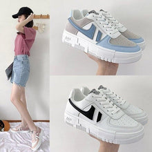 Load image into Gallery viewer, Flats Women's Sneakers  Casual Breathable Female Lace Up Woman Comfort Walking Shoes White Women Breathable Sneakers Casual Sports Flat Low Top Sneaker Lace-up Classic Design
