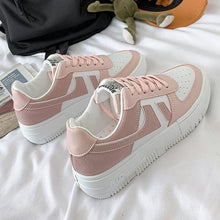 Load image into Gallery viewer, Flats Women's Sneakers  Casual Breathable Female Lace Up Woman Comfort Walking Shoes White Women Breathable Sneakers Casual Sports Flat Low Top Sneaker Lace-up Classic Design
