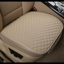 Load image into Gallery viewer, Flax Car Seat Cover Front Rear Linen Fabric Cushion Breathable Protector Mat Pad Universal Auto Interior Styling Truck  Car Seat Cushion Breathable Comfort Universal for Most Vehicles Automotive Interior Seat Protector Without Binding Pad Linen Mat Car In
