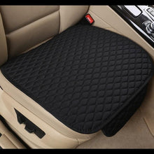Load image into Gallery viewer, Flax Car Seat Cover Front Rear Linen Fabric Cushion Breathable Protector Mat Pad Universal Auto Interior Styling Truck  Car Seat Cushion Breathable Comfort Universal for Most Vehicles Automotive Interior Seat Protector Without Binding Pad Linen Mat Car In

