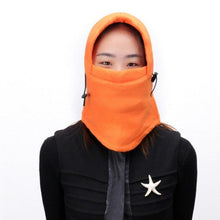 Load image into Gallery viewer, Fleece Plush Balaclava Winter Women Waterproof Mask Snood Scarf Beanie Hat Outdoor Hiking Head Hood Neck Warmer Bonnets Fashion Balaclava Shawl Women Winter Hat Soft Knitted Hooded Neck Collar Cap Beanie Hat Warm Scarf Unisex Bonnet Hooded Scarf Hat
