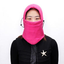 Load image into Gallery viewer, Fleece Plush Balaclava Winter Women Waterproof Mask Snood Scarf Beanie Hat Outdoor Hiking Head Hood Neck Warmer Bonnets Fashion Balaclava Shawl Women Winter Hat Soft Knitted Hooded Neck Collar Cap Beanie Hat Warm Scarf Unisex Bonnet Hooded Scarf Hat
