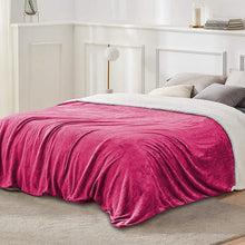 Load image into Gallery viewer, Fleece Throw Blanket Flannel Bed Cover
