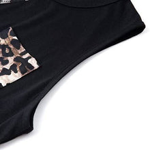 Load image into Gallery viewer, Women's Summer Tank Tops Leopard Pocket Sleeveless Blouse
