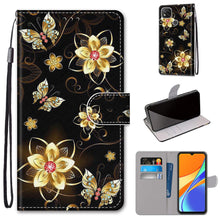 Load image into Gallery viewer, Flip Case For Xiaomi Redmi 9 9A 9C NFC 8 8A Case Leather Silicone Wallet Cover For Xiomi Redmi Note 8 Pro 9 9S 9 Pro Book Cases Premium Leather Magnetic Case Card Slots and Stand Function Protective Case

